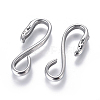 304 Stainless Steel S Hook Clasps STAS-I120-12-P-2