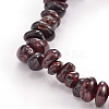 Chips Natural Garnet Beaded Stretch Bracelets BJEW-JB01826-09-3