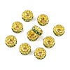 Brass Rhinestone Spacer Beads RB-A014-Z8mm-07G-4