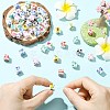 Printed Porcelain European Beads FIND-CJZ0001-003-4