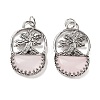 Natural Rose Quartz Bag Pendants G-Q163-06AS-05-1