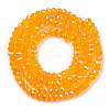 Electroplate Glass Beads Strands EGLA-A034-T1mm-A24-2