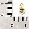925 Sterling Silver Birthstone Charms STER-M0120-02G-G-3
