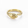 Snake Shape Rack Plating Alloy Cuff Rings RJEW-Q163-024A-RS-1