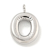 Non-Tarnish 304 Stainless Steel Pendants STAS-C102-15P-O-1