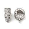 Brass Micro Pave Cubic Zirconia Tube Bails KK-U050-07P-1