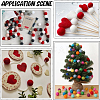40Pcs 4 Colors Wool Felt Balls DIY-SC0029-40C-4