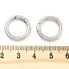 Non-Tarnish 316 Stainless Steel Spring Gate Rings STAS-M296-01P-G-01-3