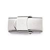 Non-Tarnish Smooth Surface 201 Stainless Steel Watch Band Clasps LS-X-STAS-R063-61-1