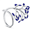 SHEGRACE Adjustable 925 Sterling Silver Finger Ring JR390G-1