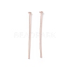 Brass Flat Head Pins KK-WH0058-03A-RG-1