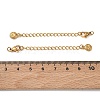 201 Stainless Steel Curb Chain Extender SA-CBA0FDA-01G-21-3
