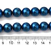 Electroplated Synthetic Magnetic Hematite Beads Strands G-I364-K01-01-4