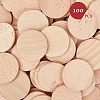 Beech Wooden Round Pieces WOOD-WH0101-32B-2