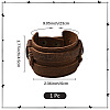 1Pc Cowhide Cord Wide Cord Bracelets BJEW-CL0001-07B-2