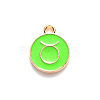 Alloy Enamel Pendants X-ENAM-S124-01B-06C-2