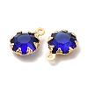 Eco-Friendly Glass Charms KK-H442-63G-3