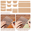 13Pcs 13 Style Acrylic Template for Money Clip Wallet Making DIY-WH0308-528-3