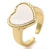 Shell Finger Ring for Women RJEW-Z060-01G-01-1