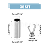 30sets Alloy Aglets for Shoelaces FIND-DC0004-98-2