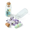Wishing Bottle Glass Bottle Pendants PALLOY-JF02127-4