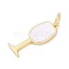 Brass Enamel Pendants KK-U062-02B-01-2