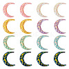  70Pcs 7 Colors Opaque Resin Cabochons CRES-TA0001-22-1