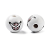 Independence Day Theme Wood European Beads WOOD-M011-07F-2