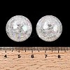 Bubblegum AB Color Transparent Crackle Acrylic Round Beads CACR-R011-20mm-03-4