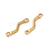 Ion Plating(IP) 304 Stainless Steel Links Connector Charms STAS-Q323-12G-2