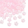 60G Baking Paint Transparent Glass Bead Caps DGLA-YW0001-63F-1