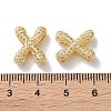 Rack Plating Brass Micro Pave Cubic Zirconia Slide Charms KK-C084-34G-X-3