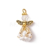 Faceted Glass Pendants PALLOY-MZ00586-06-1