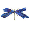 Electroplate Natural Tourmaline Insect Dragonfly Figurine PW23052282160-1