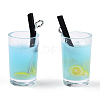Plastic Imitation Drink Pendants CRES-S359-13-1-2