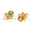 Gingerbread Man Handmade Lampwork Beads LAMP-G150-04D-2