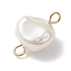 Electroplated Shell Pearl Nuggets Links PALLOY-JF04646-01-5