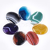 Natural Banded Agate/Striped Agate Pendants G-T105-42-1