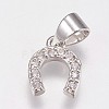 Brass Micro Pave Cubic Zirconia Charms LS-ZIRC-E145-27P-1