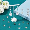 30Pcs 3 Style 201 Stainless Steel and 10Pcs 304 Stainless Steel Bead Cap Pendant Bails STAS-UN0029-64-3