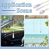 3Pcs 3 Styles Glass Suncatchers for Outdoor Garden Hanging Decoration HJEW-TADJ0001-04-6