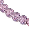 Transparent Glass Beads Strands GLAA-H038-01D-4