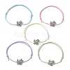 Alloy Braided Bead Bracelet BJEW-JB11082-01-1