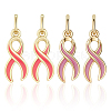 8Pcs 2 Style Brass Enamel Charms KK-BBC0020-37-7
