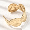 Boho 304 Stainless Steel Hammered Texture Cuff Bangles SA-CBA1E89-01B-G-3