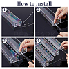 4-layer Acrylic Nail Polish Bottle Organizer Display Riser Stands ODIS-WH0108-015-4