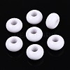 Opaque Acrylic European Large Hole Beads SACR-N019-03K-1