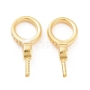 925 Sterling Silver Screw Eye Peg Bails STER-D035-46G-2