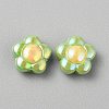 Plating Acrylic Beads MACR-WH0007-128F-1