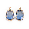 Gradient Color Glass Pendants GLAA-S193-006-B10-2